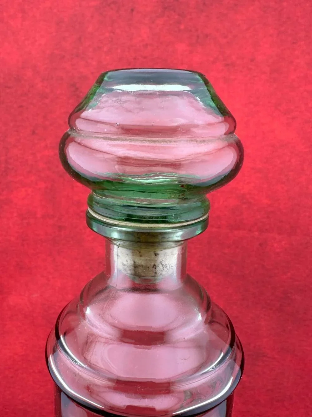 VINTAGE OLD FITZGERALD KENTUCKY WHISKEY DECANTER w/ UNIQUE GLASS STOPER 12